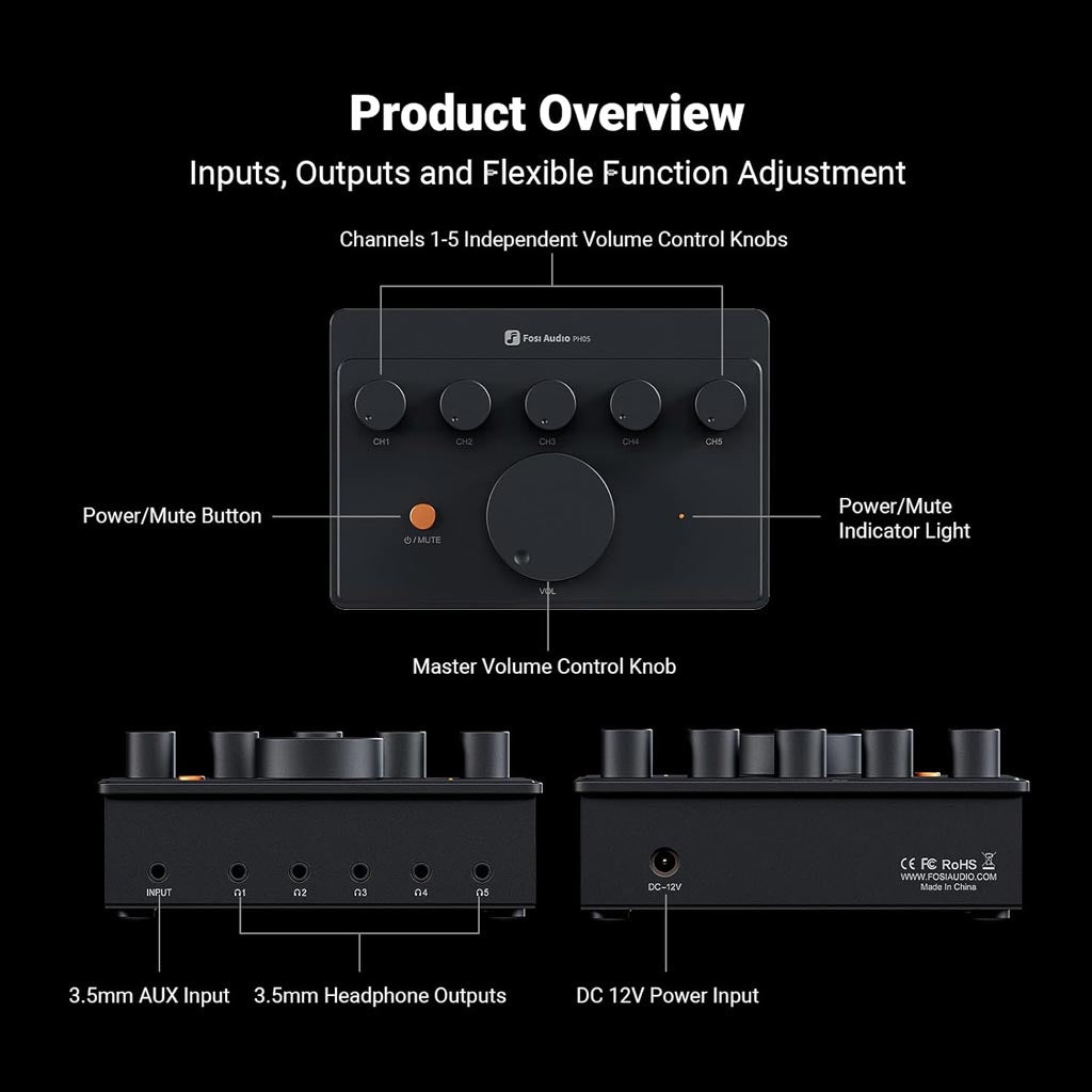 Fosi Audio PH05 Amplification Product Overview