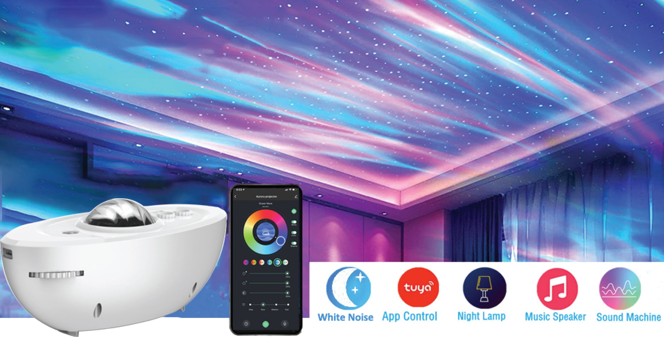 Concept kart galaxy starlight projector white 100