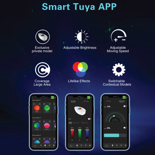TECPHILE - Smart Galaxy Starship Night Lamp (Demo Unit) - 8