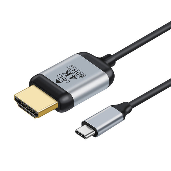 TECPHILE 4K@60Hz HDMI Male to Type-C Male Converter Cable - 1