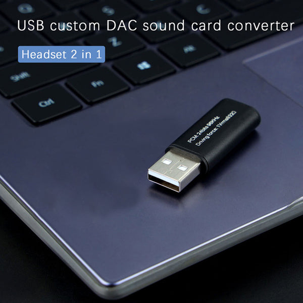 JCALLY JA06 USB to 3.5mm Headphone External Sound Card Converter - 8