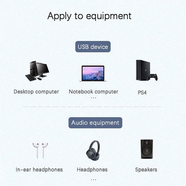 JCALLY JA06 USB to 3.5mm Headphone External Sound Card Converter - 5