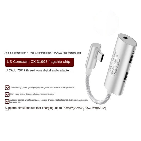 JCALLY - SP7 3 in 1 Portable DAC Dongle - 2