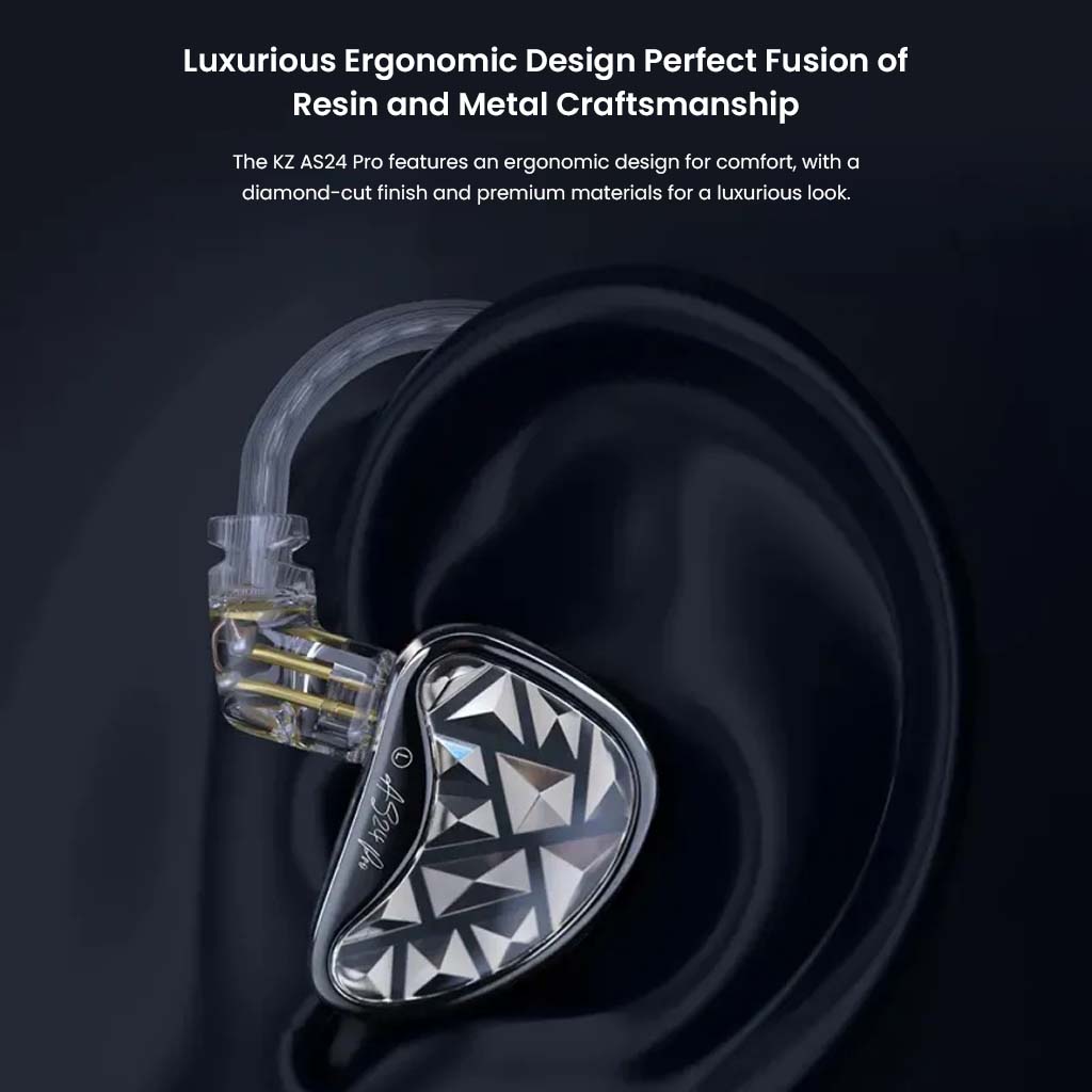 KZ AS24 Pro 24 BA's IEM Black