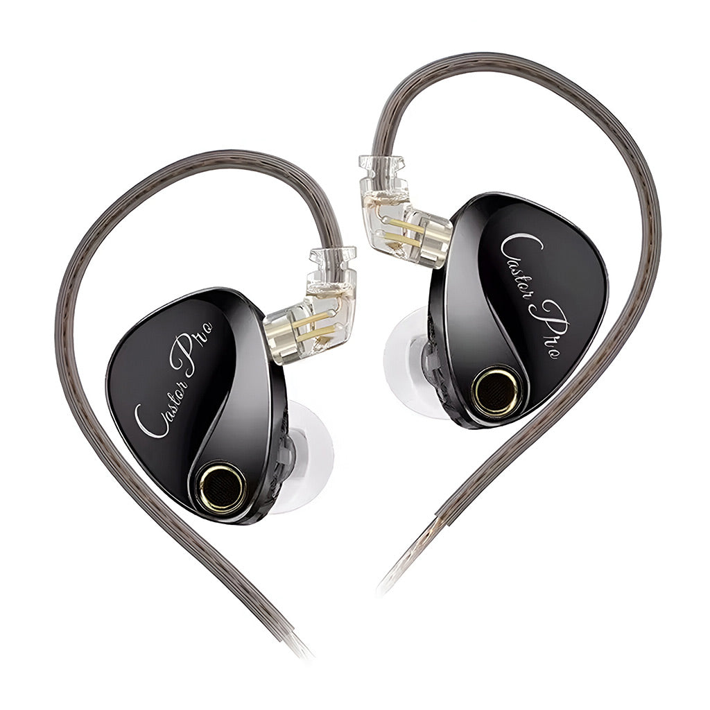 KZ Castor Pro Dual Dynamic Driver IEM Black no mic