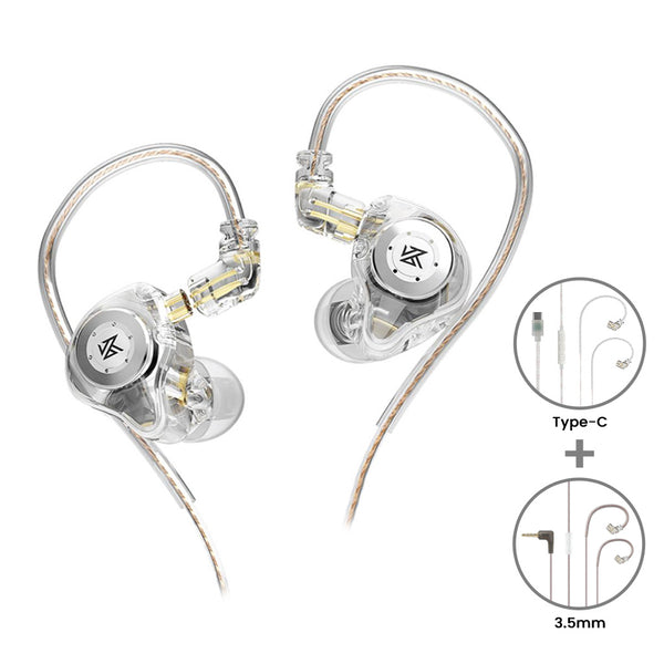 KZ - EDX Pro IEM with Dual Cable (3.5mm + Type C) with Mic - 1