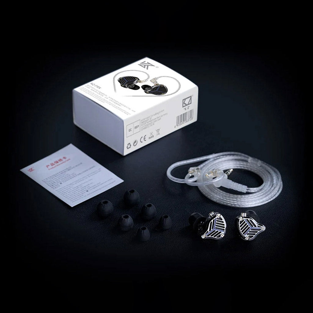 KZ PRX Planar Magnetic Driver IEM Box content