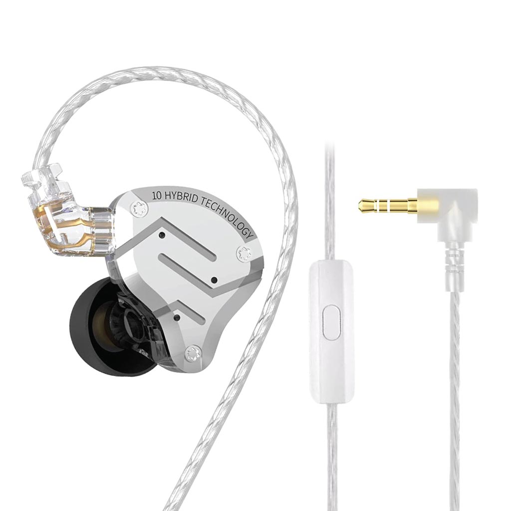 In Ear Monitors Kz Zs10 Pro Microphone Headphones For Studio Monitor Earbuds KZ ZS10 PRO With Mic In Ear Monitor  Headphones With 4-