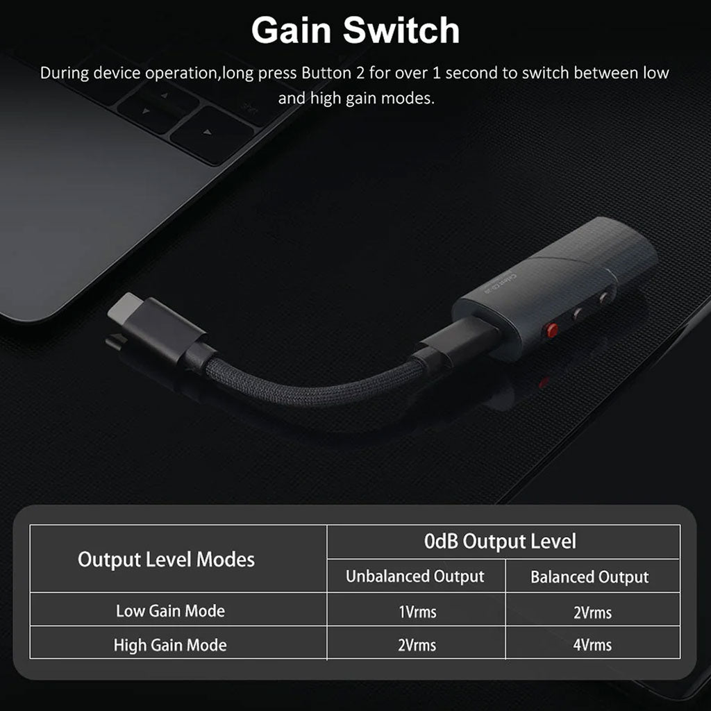 Kinera Celest CD-20 DAC AMP Gain Switch