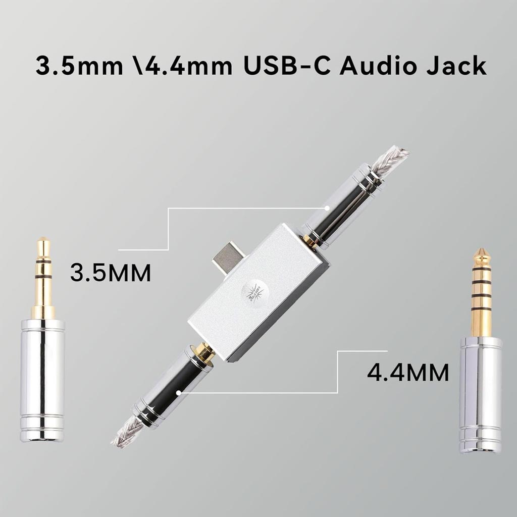 Kiwi Ears Allegro Mini Portable DAC & Amp support 3.5mm and 4.5mm with Type-C Interface
