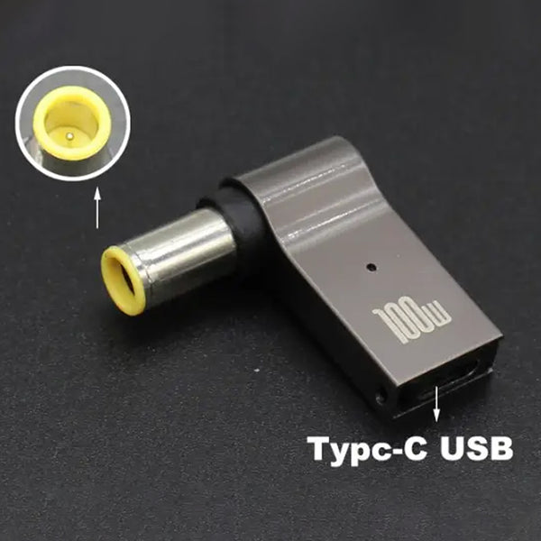 TECPHILE - 100W Female Type-C Laptop Adapter for Lenovo - 7