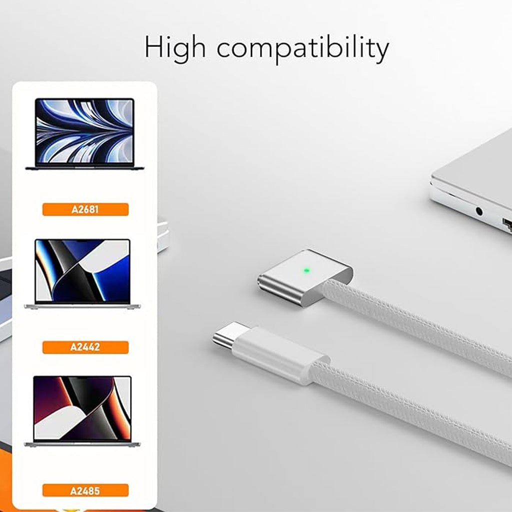 TECPHILE - USB-C to MagSafe 3 PD Charging Cable For Mac