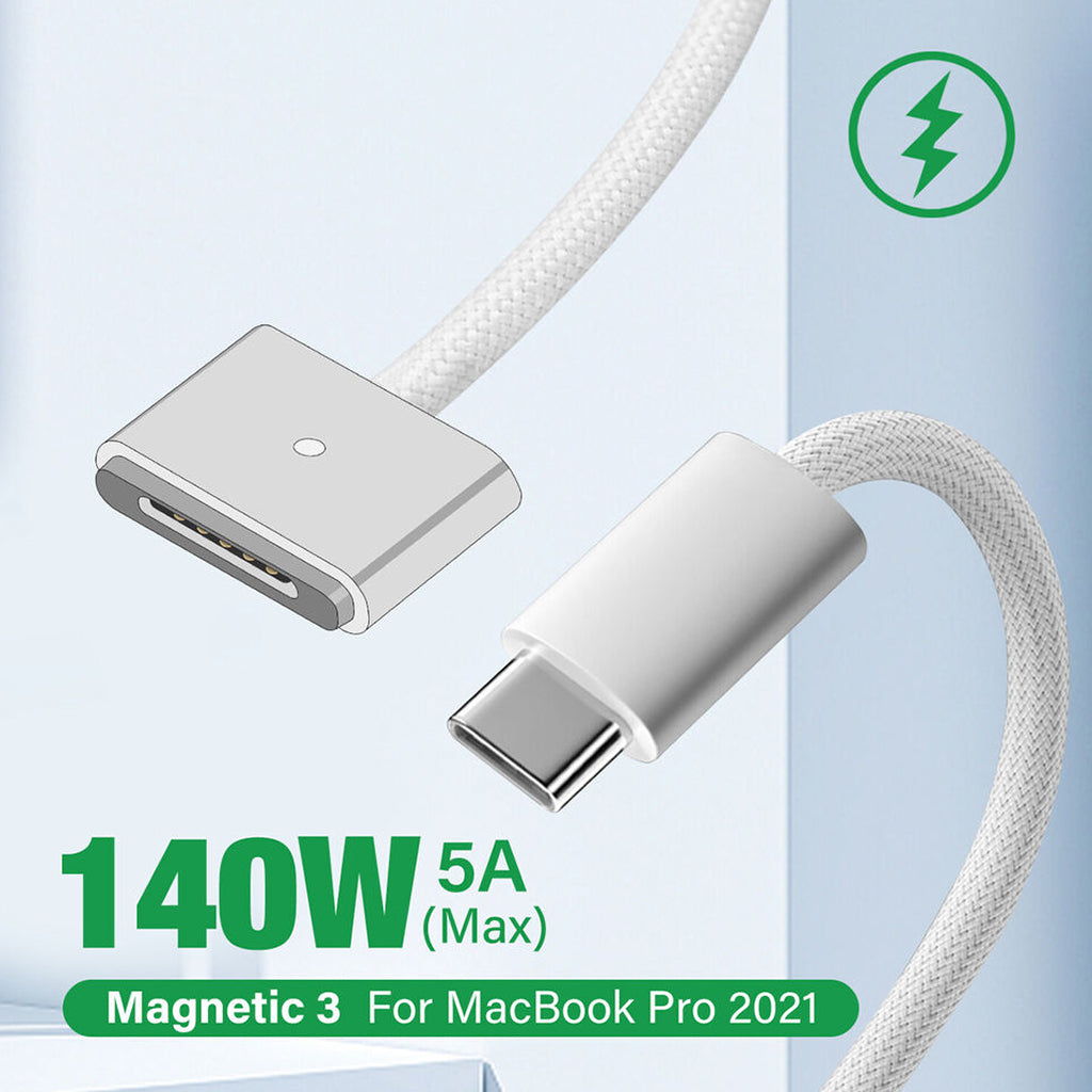 TECPHILE - USB-C to MagSafe 3 PD Charging Cable For Mac