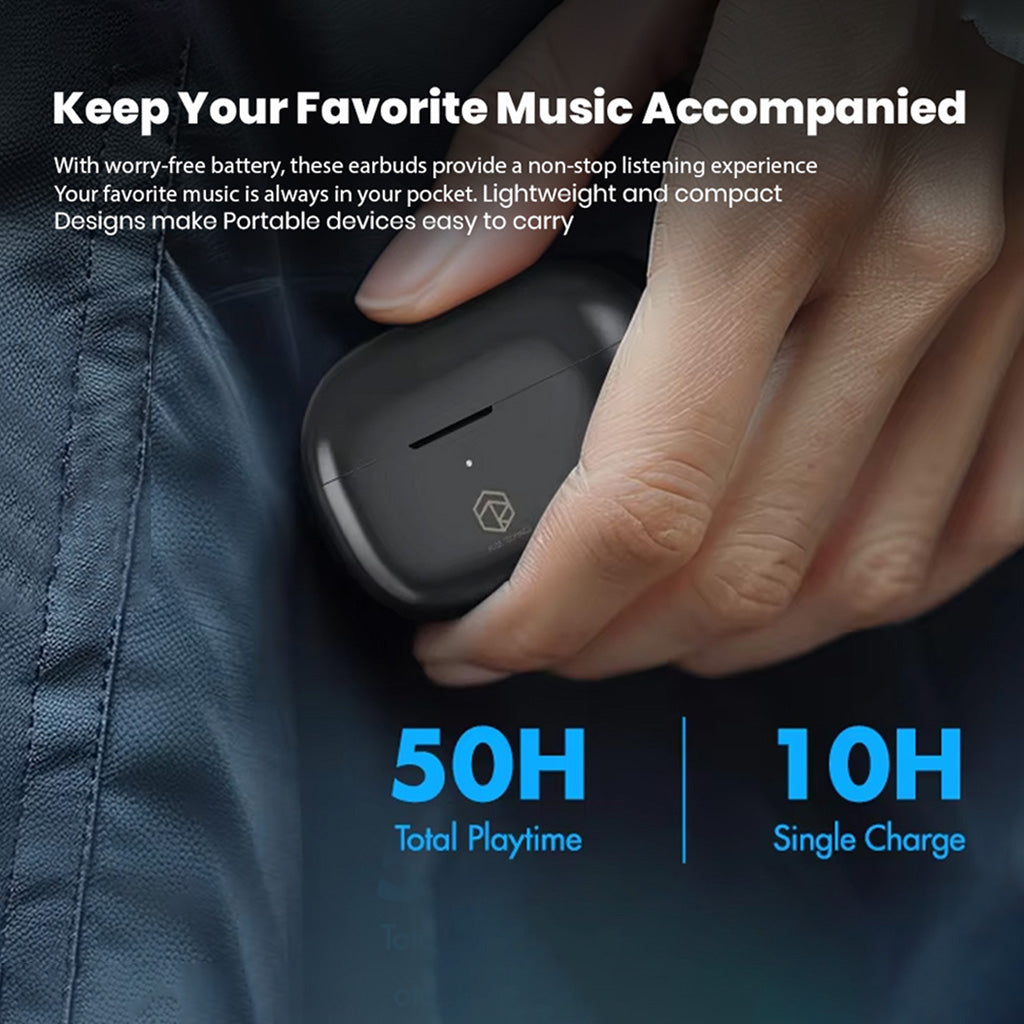Roseselsa CeramicsX earbuds black 50H total Playtime