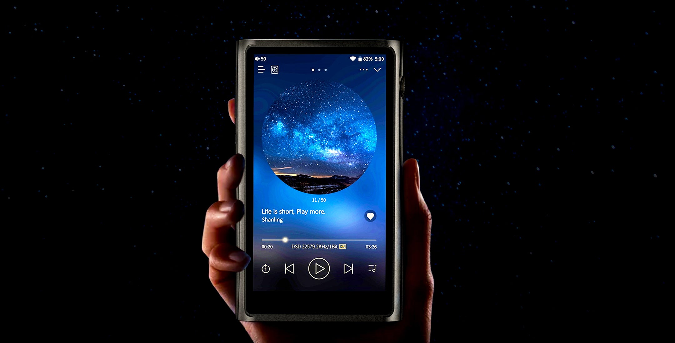 Concept kart shanling m7 portable digital audio player 3 9