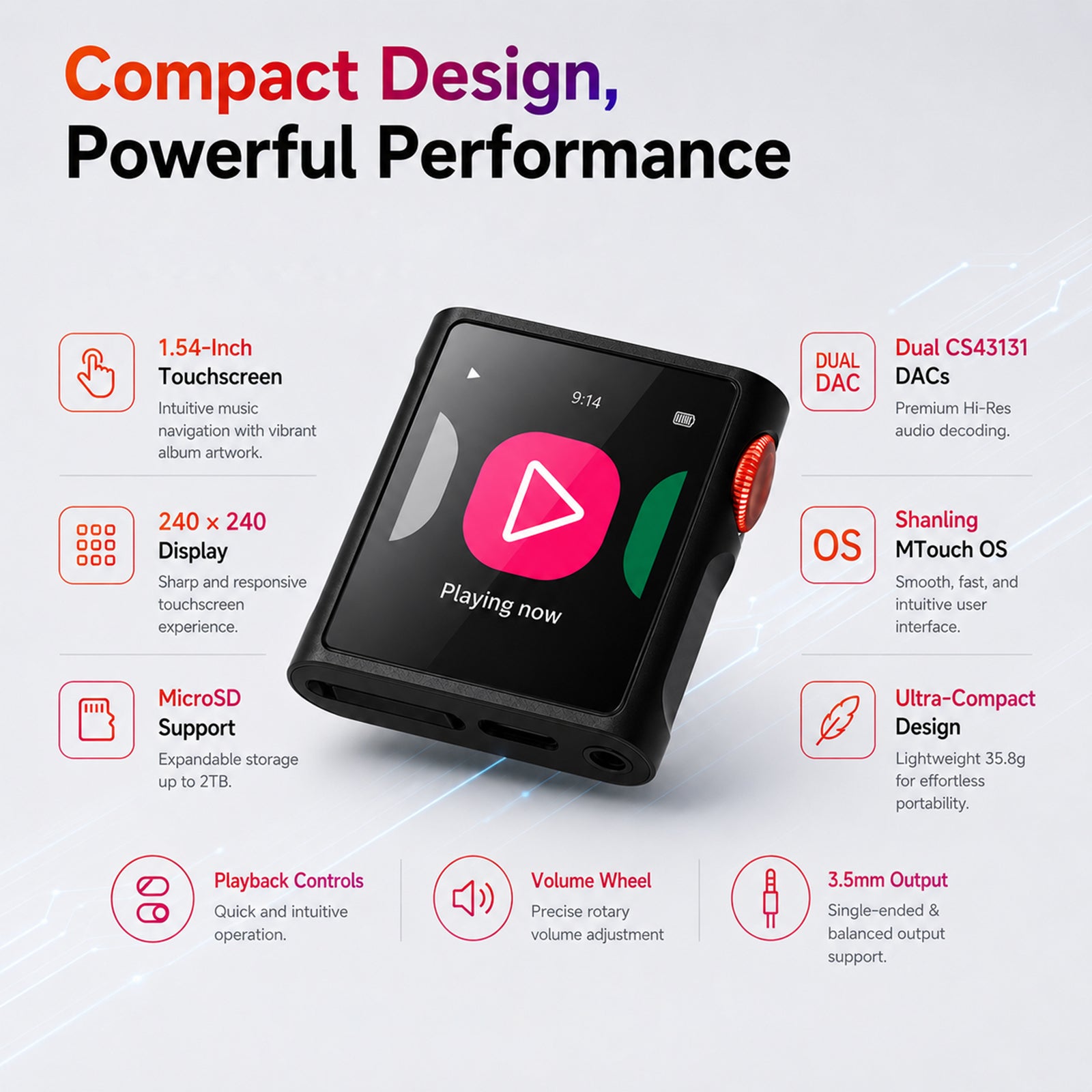 SHANLING - MO Pura Portable Hi-Res Music Player