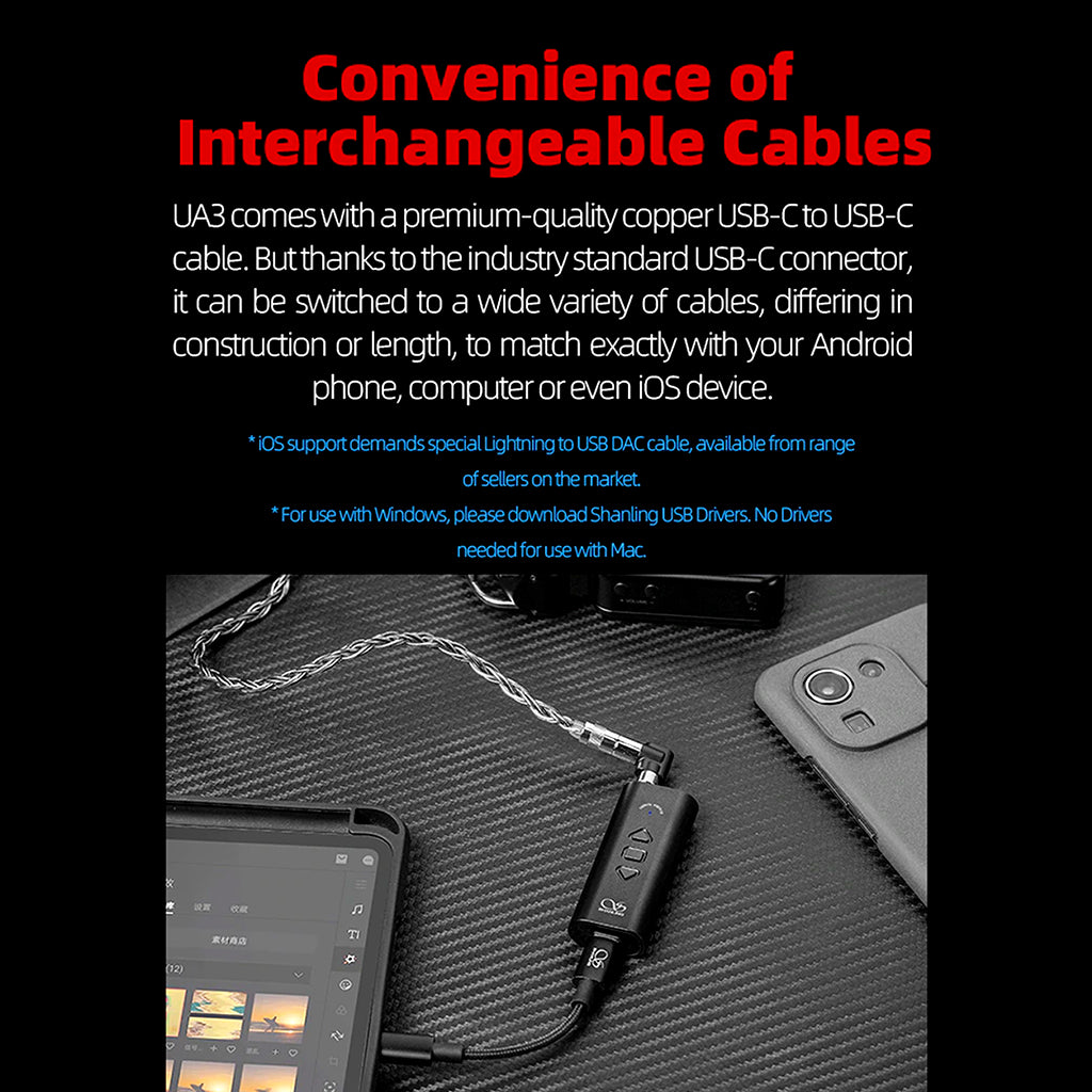 SHANLING - UA3 Portable USB DAC & Amp