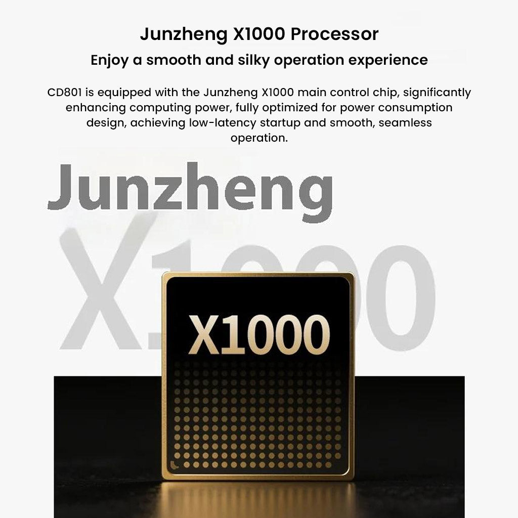 Junzheng X1000 processor in Shanling CD80II ensures smooth, low-latency operation and efficient power consumption for seamless audio playback.