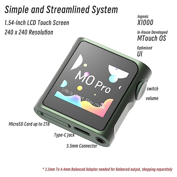 SHANLING M0 Pro Digital Audio Player - 2