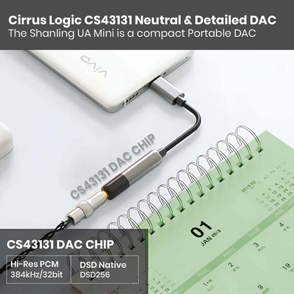 SHANLING UA Mini CS43131 Portable USB DAC & Amp - 3