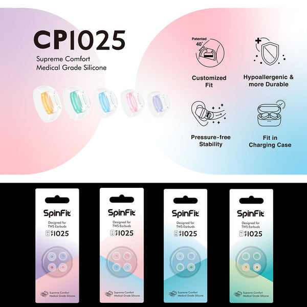 SpinFit - CP1025 Silicone Eartips for TWS - 44