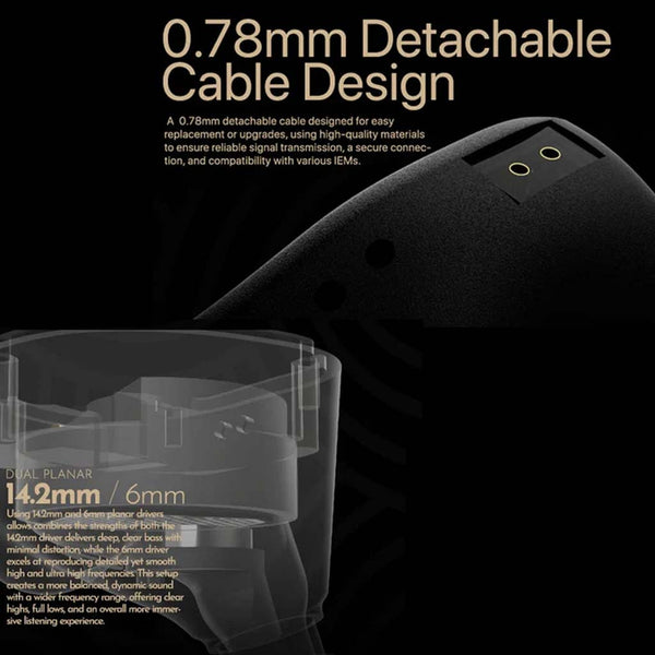 TANGZU WU Zetian The Legend Dual Planar Driver IEM - 11