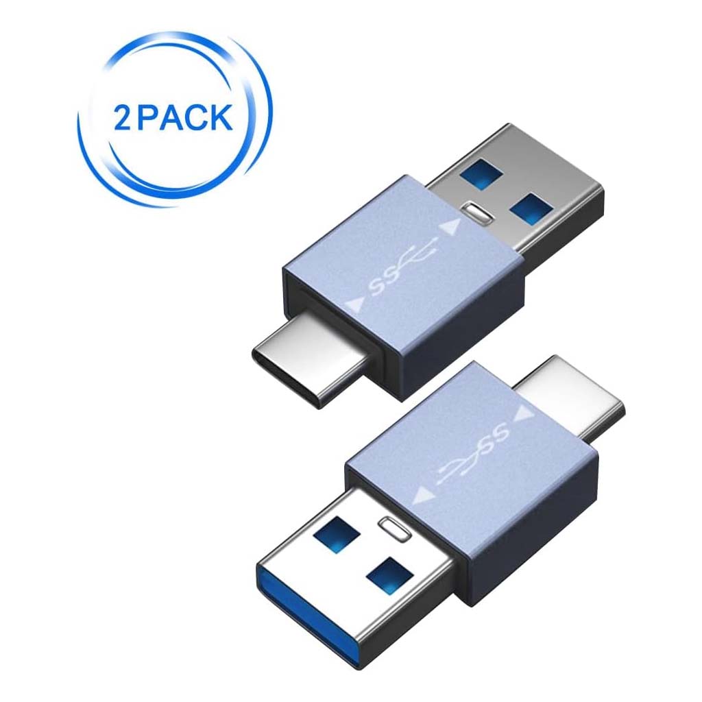 TECPHILE Type C to USB A Converter for Laptop, Tablet