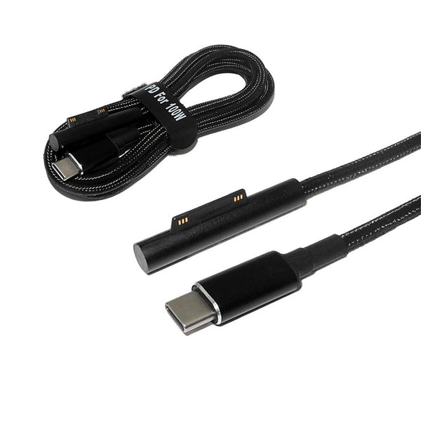 TECPHILE 100W Magnetic Fast USB C Charging PD Cable for Microsoft - 1