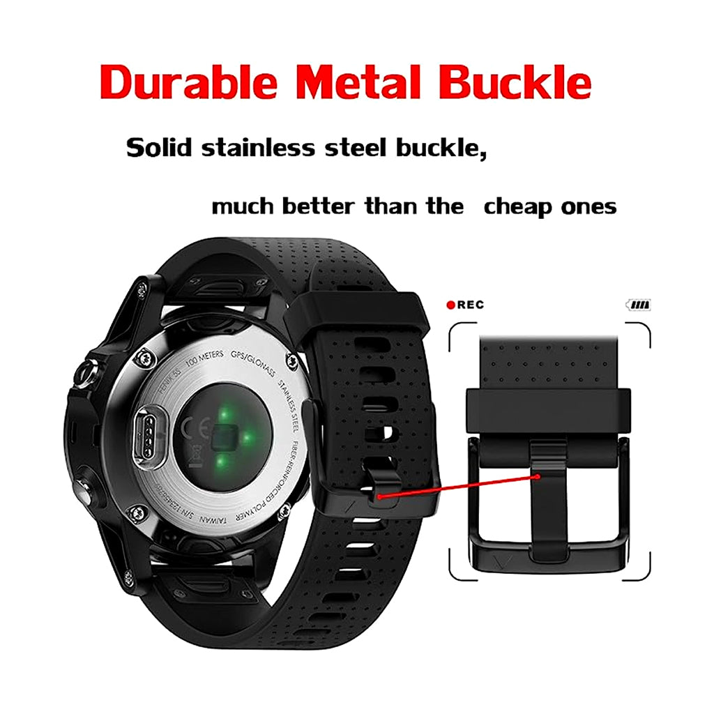 TECPHILE - 20mm Watch Band for Garmin Fenix 5S, 5S Plus
