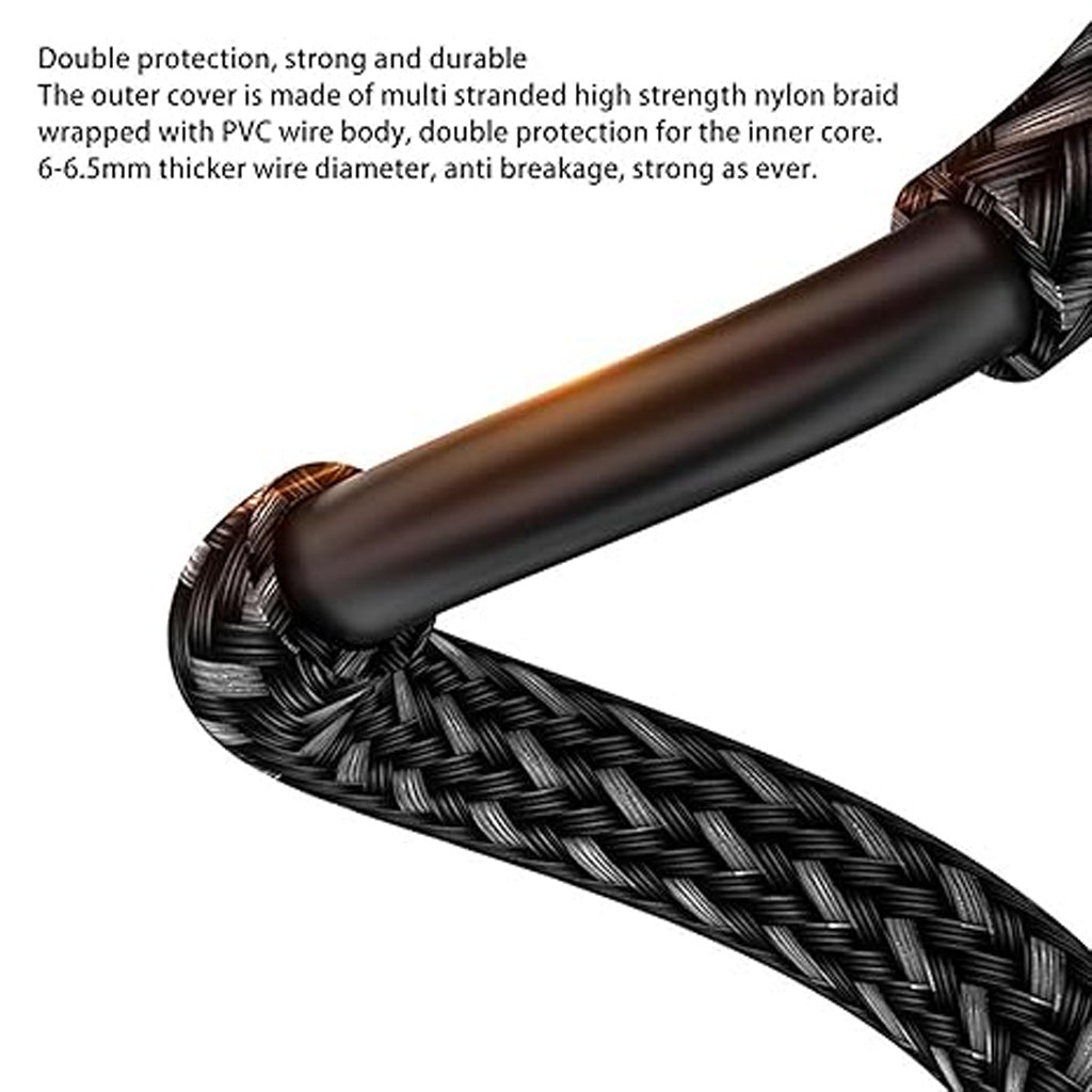 TECPHILE 8K HDMI TO HDMI Magnetic Adpater Cable Black Double protection