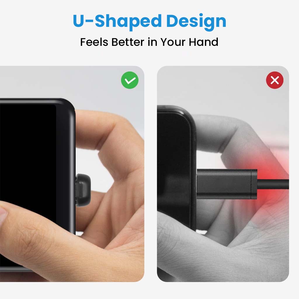 TECPHILE - 100W U-Shape Type-C to USB C Adapter