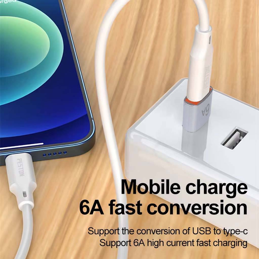 TECPHILE CA131 Adapter USB A to Type c 6A fast conversion
