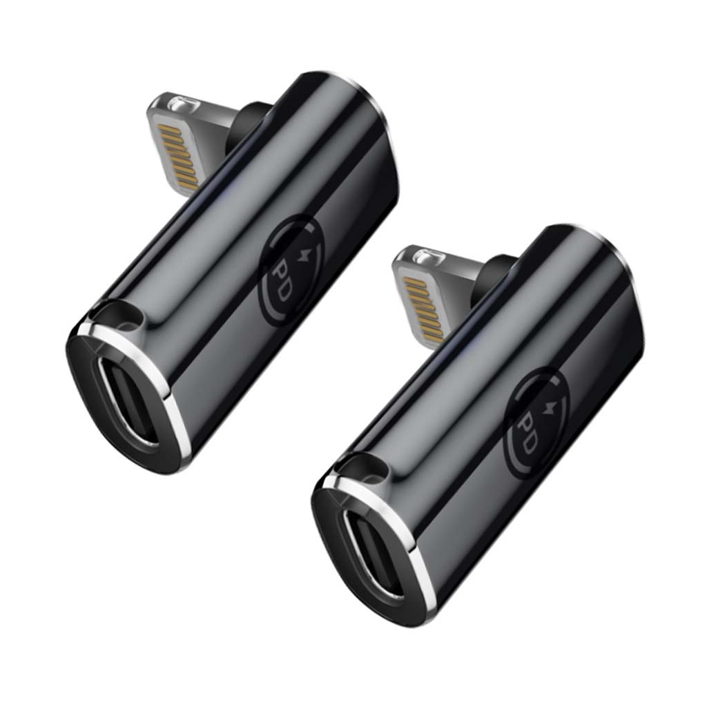 TECPHILE CA99 Lightning Adapter Black pack 2