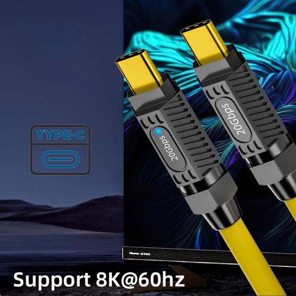 TECPHILE 140W Type-C to Type-C Straight Cable (20CM) - 3