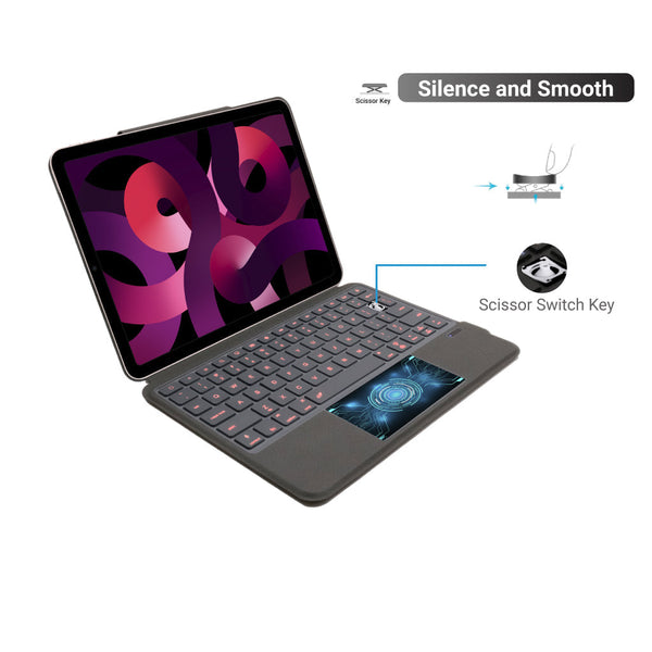TECPHILE - J3125-6D Wireless Keyboard Case for iPad Air(Demo Unit) - 5
