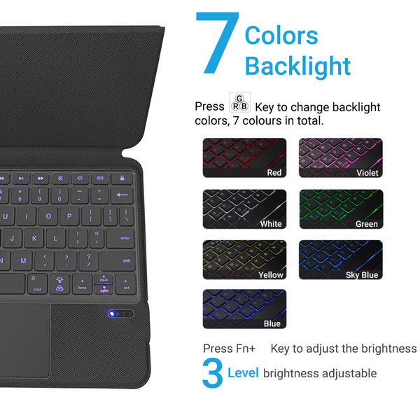 TECPHILE - J3125-6D Wireless Keyboard Case for iPad Air(Demo Unit) - 2