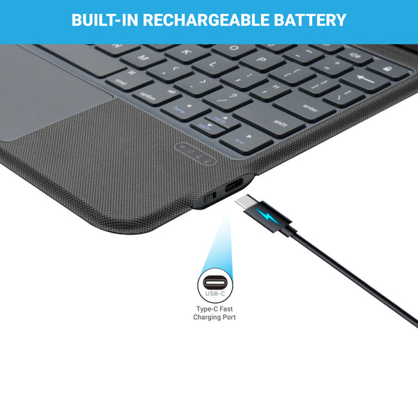 TECPHILE - J3125-6D Wireless Keyboard Case for iPad Air(Demo Unit) - 4