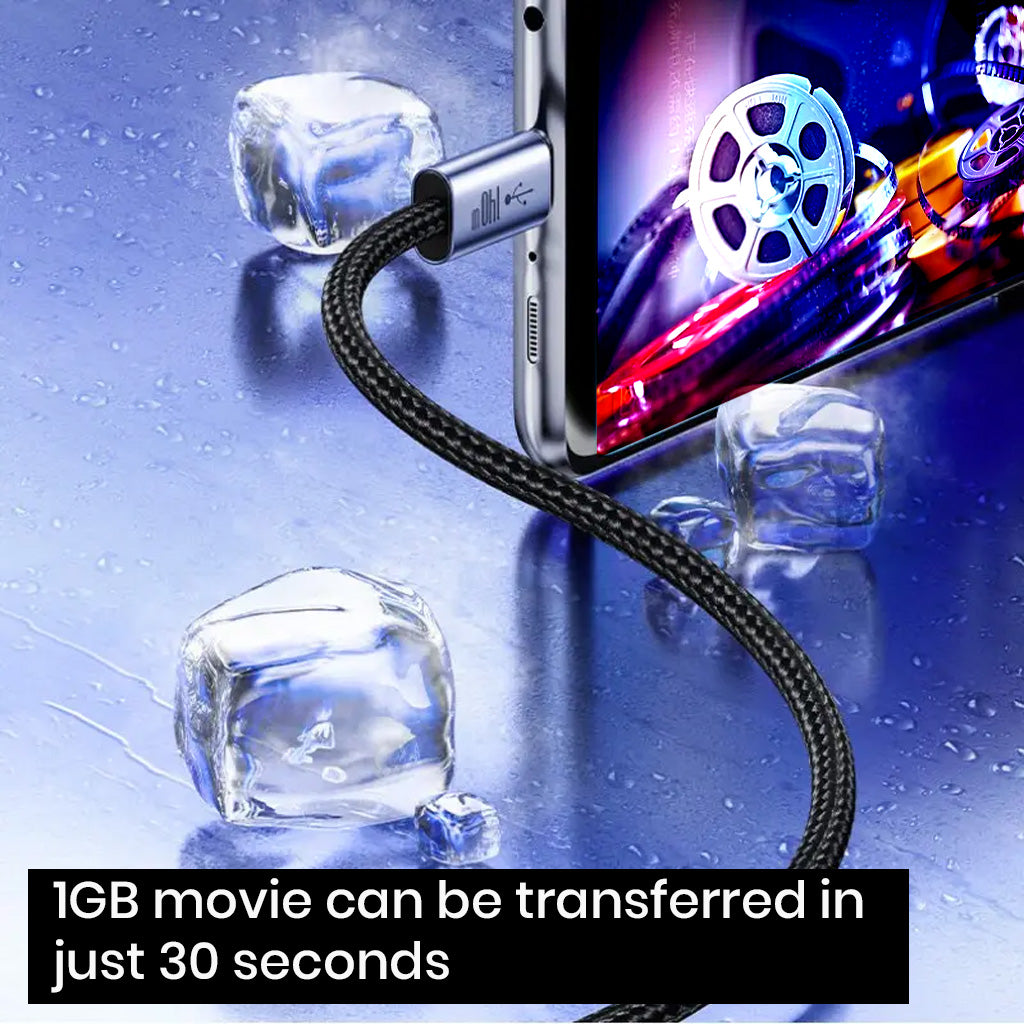 TECPHILE 140W Type-C to Type-C PD Fast Charging Cable