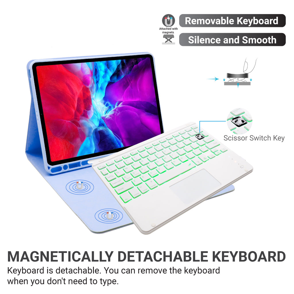 TECPHILE - PS11T Wireless Keyboard Case For iPad