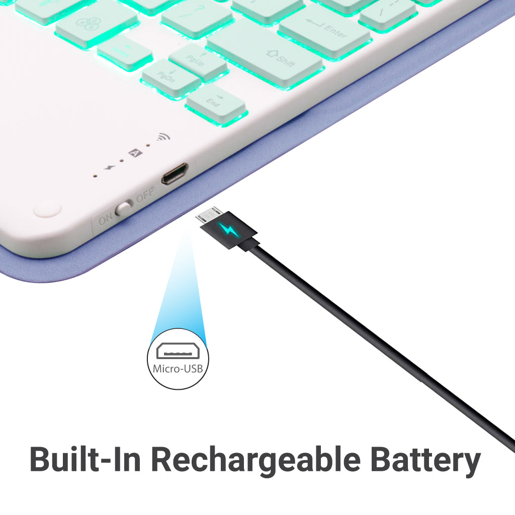 TECPHILE - PS11T Wireless Keyboard Case For iPad