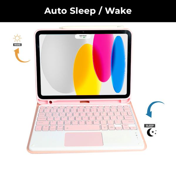 TECPHILE - PS209T Wireless Keyboard Case for iPad - 32