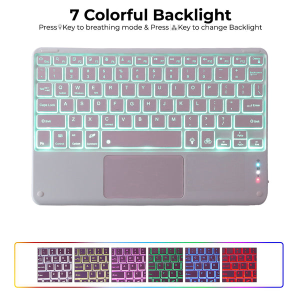 TECPHILE - PS209T Wireless Keyboard Case for iPad - 35