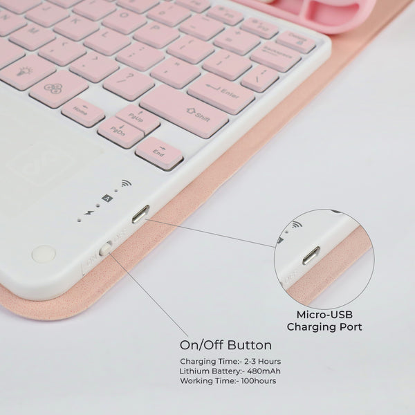 TECPHILE - PS209T Wireless Keyboard Case for iPad - 37