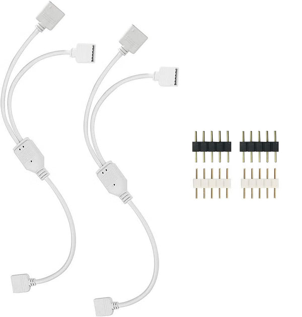 TECPHILE - LED RGBW Strip Splitter Connector (Pack of 2) - 1