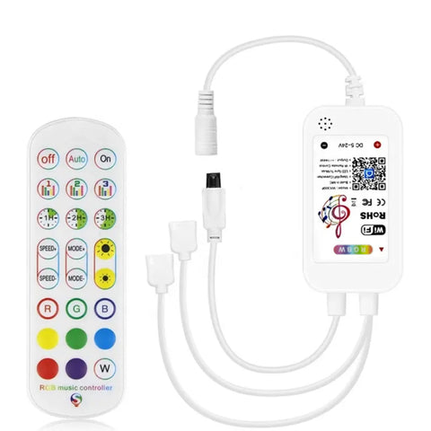 TECPHILE - Smart WIFI RGBW LED Strip Controller With Dual Connector