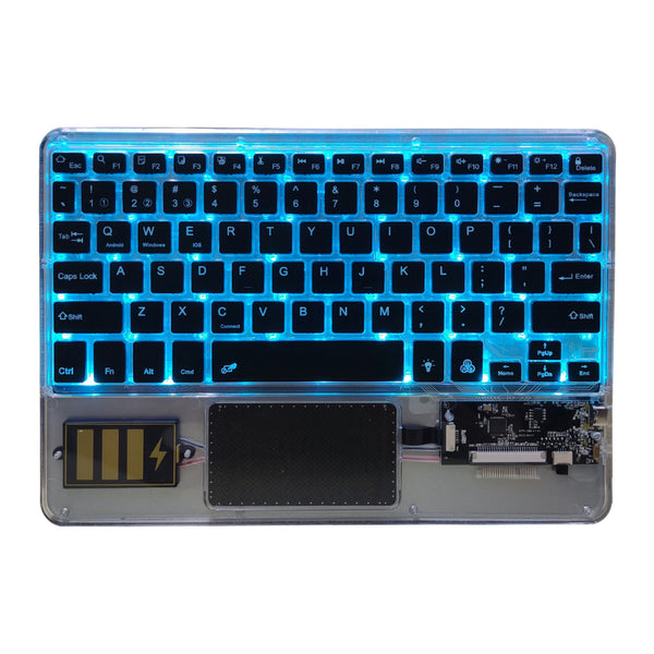 TECPHILE - Z33 Transparent Wireless Keyboard with Touchpad - 31