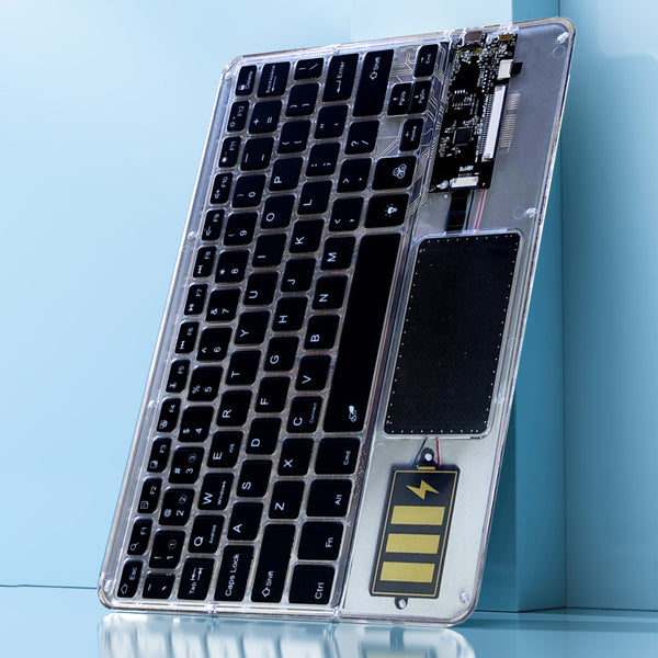 TECPHILE - Z33 Transparent Wireless Keyboard with Touchpad - 33