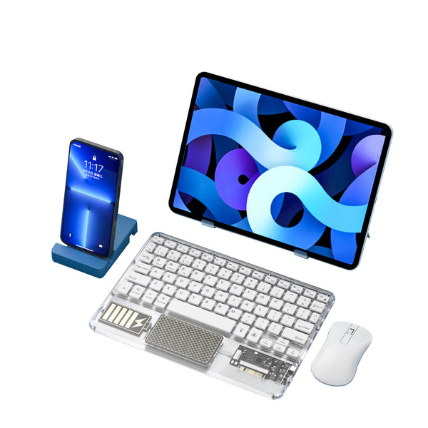 TECPHILE - Z33 Transparent Wireless Keyboard with Touchpad - 7