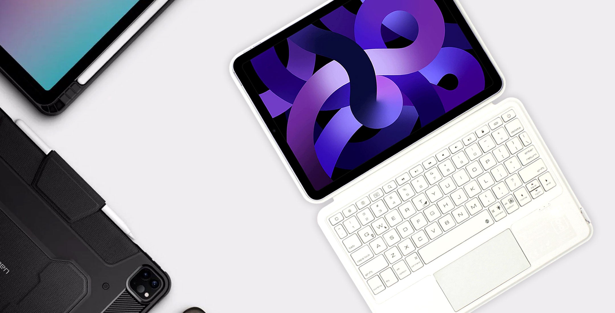 Concept kart tecphile p109 magnetic wireless keyboard case for ipad 1  1