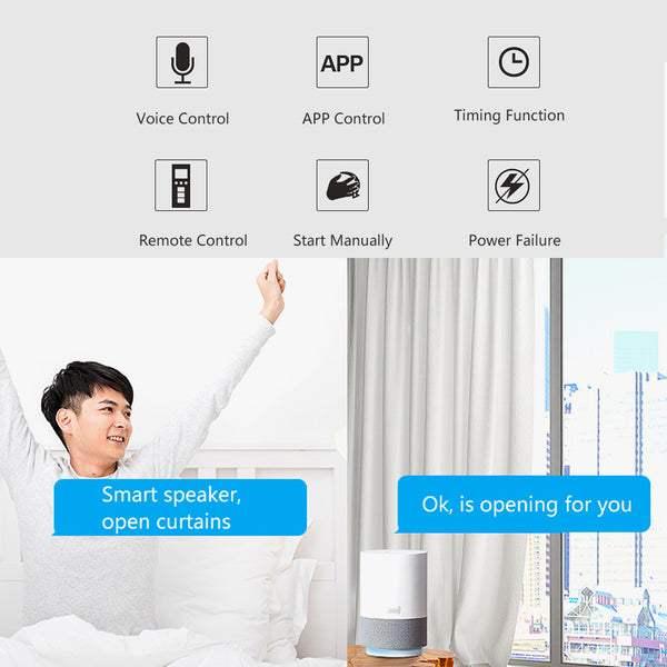 TECPHILE - Wifi Smart Curtain Motor and Remote Controller - 6